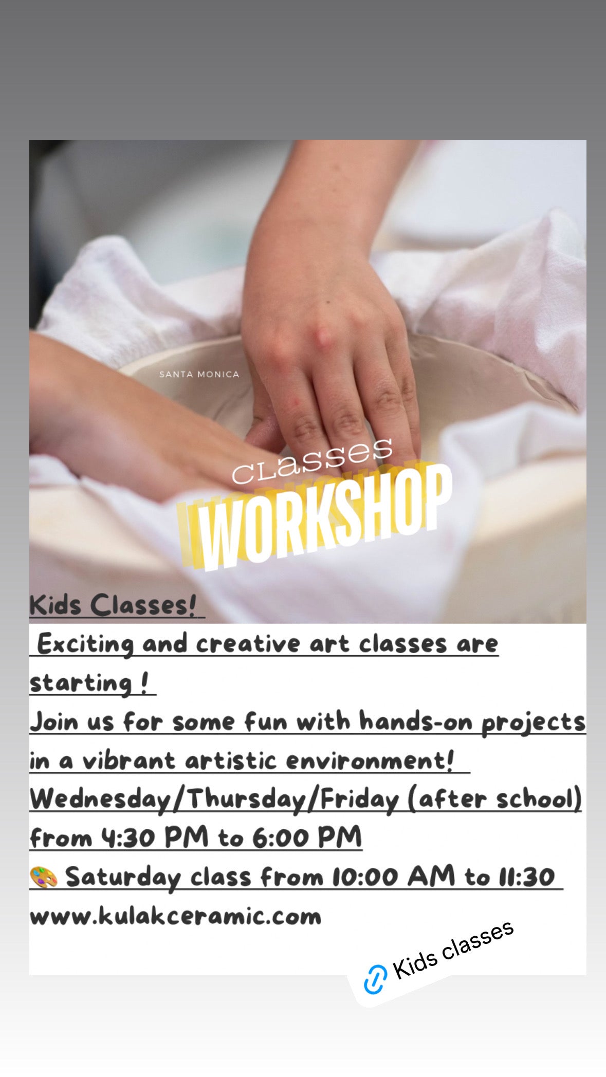 Kids & Teens                                   Friday 4:30pm-6 pm (4 Sessions)
