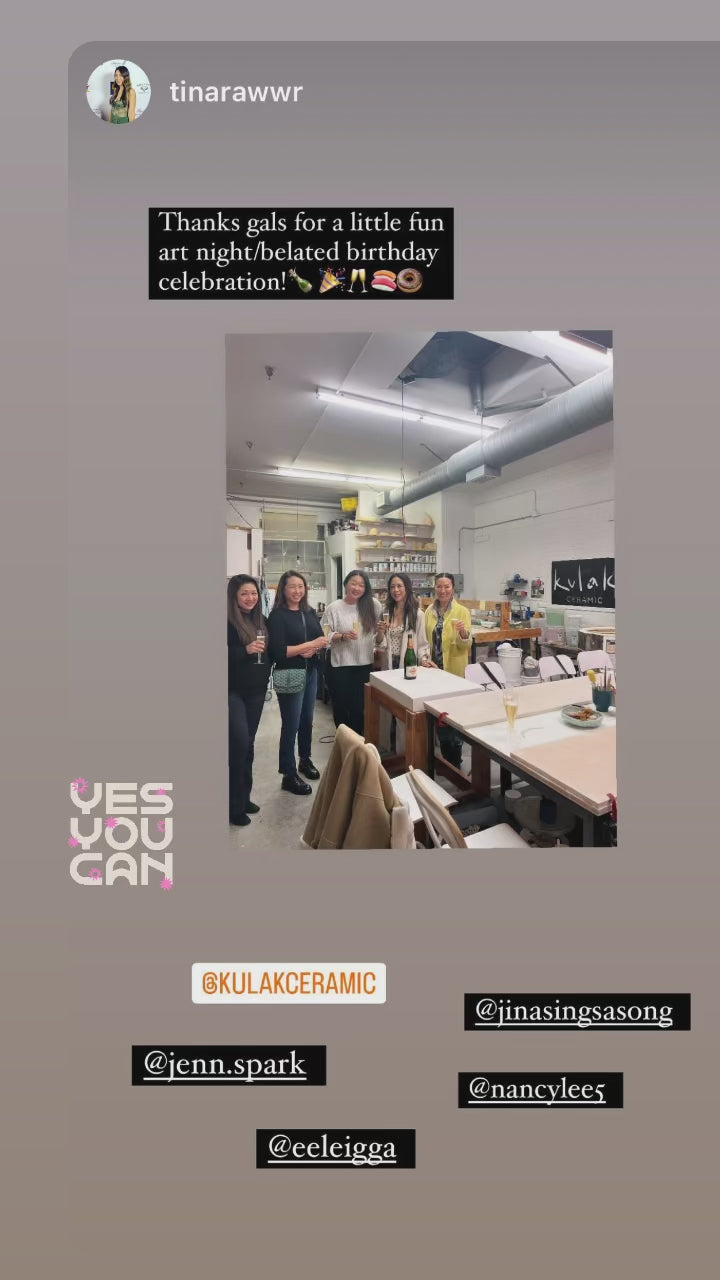 Pottery and Wine Workshop- Saturdays 6:00pm